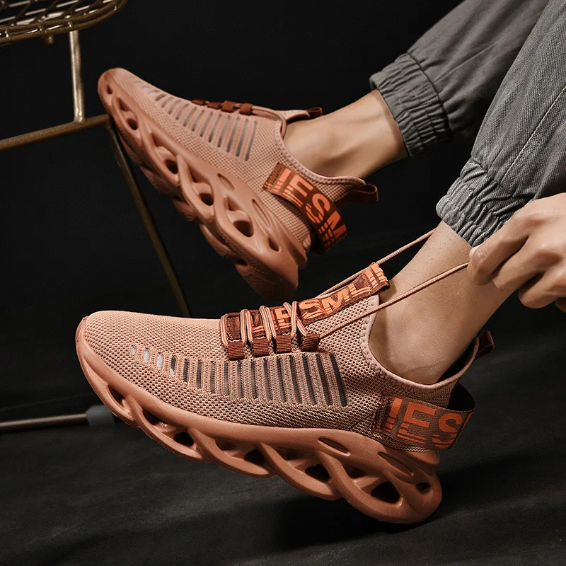 Comfortable Men's Breathable Mesh Running Sneakers Tennis Sneakers Walking Sneakers