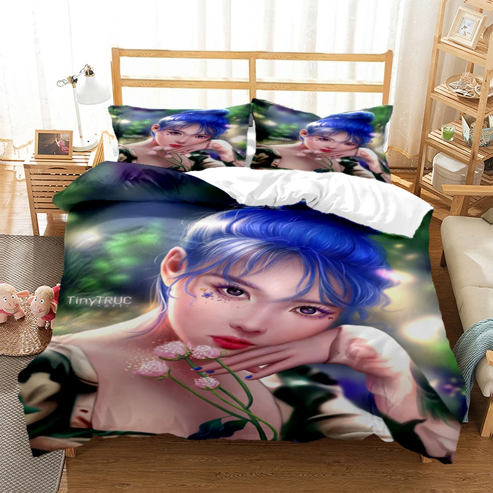 

iu Digital Print Polyester Bedding Sets Child Kids Covers Boys Bed Linen Set for Teens king size bedding set bed sheet set