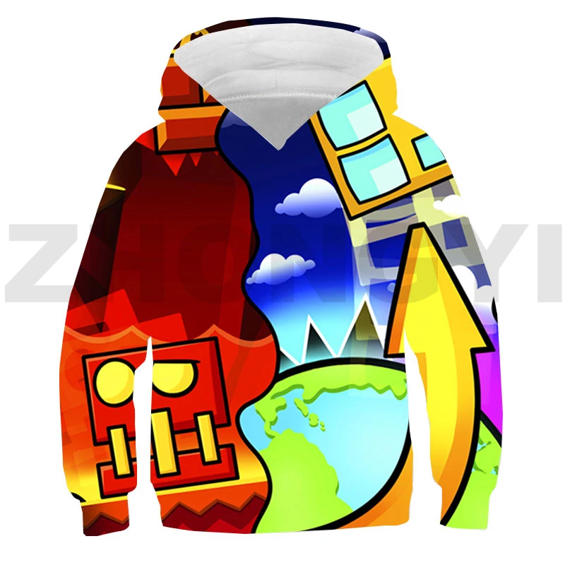 Heißes Spiel 3d Anime Geometrie Dash Hoodie Teenager übergroße Pullover Streetwear Kinderspiel zeug Sweatshirt Männer Kleidung – Detail 39