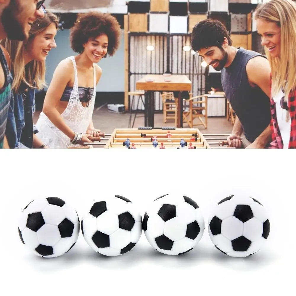 Durable Black&White Student Foot Balls Adult Table Soccer Replacement Balls Football Tabletop Game