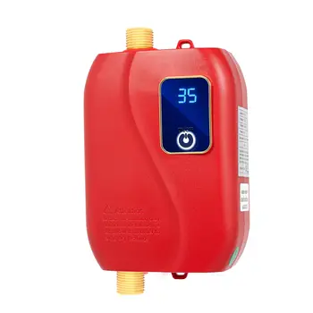 전기 탱크리스 온수기, 욕실 주방 인스턴트 온수 히터, LED 디스플레이 샤워 물, 빠른 난방, 220V, 110V