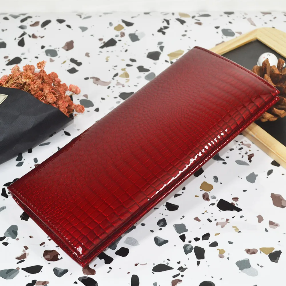 Portafoglio Sottile da Donna di Grande Capacità, Borse e Borsette di Lusso Firmate, Portamonete Femminile, Porta Carte, Porta Soldi, Pochette da Donna - immagine 6