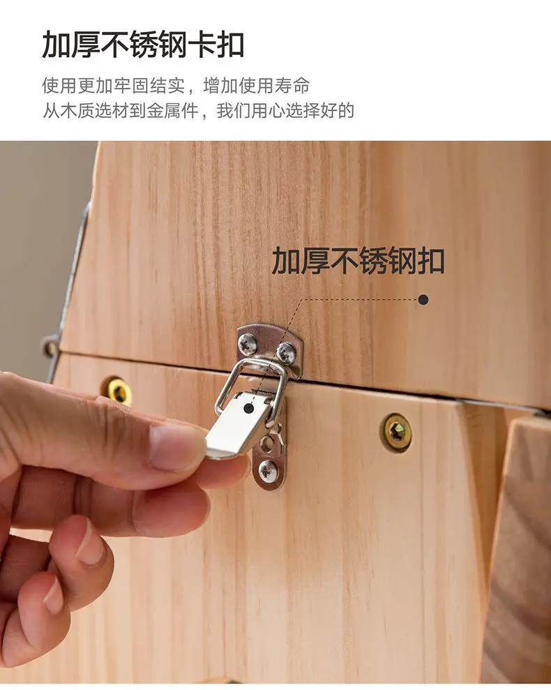 Solid Wood Ladder Chair Home Multi-functional Folding Chair Dual-use Ladder Stool Indoor Climbing Stairs 4-step Climbing Ladder