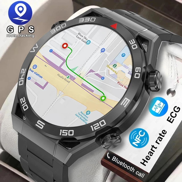 morbiditet det kan Transportere For Huawei Xiaomi Nfc Smart Watch Men Gps Tracker Amoled 454*454 Hd Screen  Heart Rate Ecg+ppg Bluetooth Call Smartwatch 2023 New - Smart Watches -  AliExpress