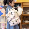 Disney Cute Mickey and Minnie Children's Backpack Girls Cartoon Print Large Capacity Book Storage Kindergarten Baby School Bag 3