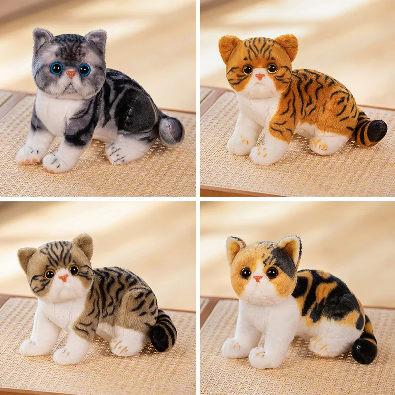 

Симпатичная Реалистичная кошка, пушистая мягкая игрушка, кошка Garfield, плюшевая игрушка, Имитация животных в реальной жизни, игрушка для детей, подарок для детей