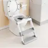 Safe Long-lasting Handle Potty Training Toilet Seat with Ladder Bathroom Accessories Toilet Seat Ladder Kids Potty Ladder 3