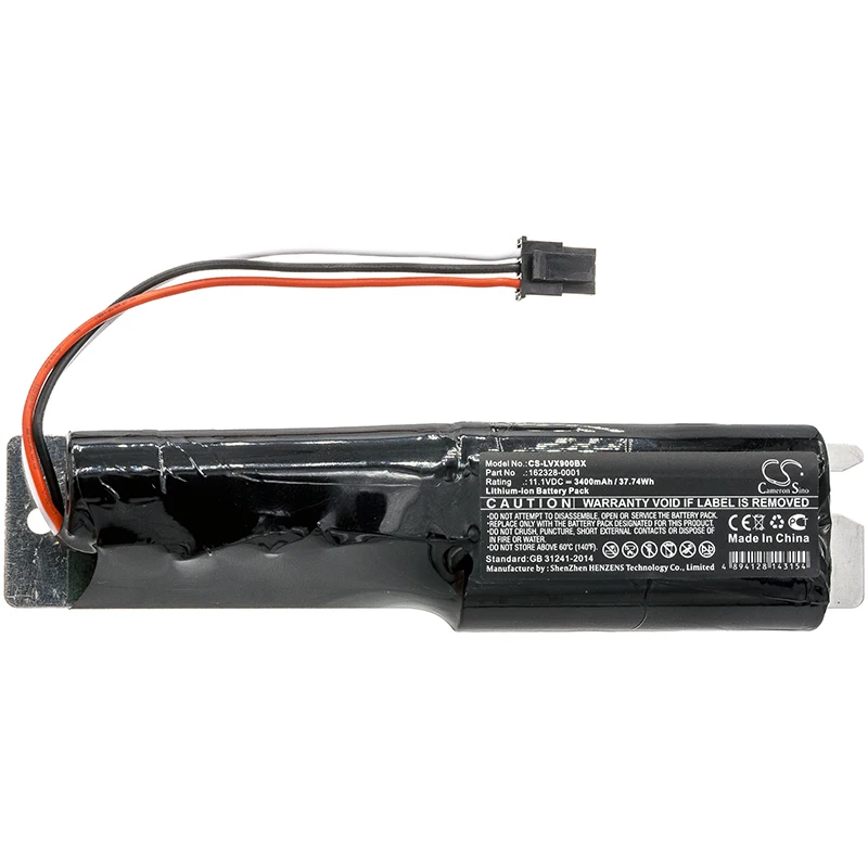 

Barcode Scanner Li-ionBattery For LXE 162328-0001 LXE VX9 Volts 11.1 Capacity 3400mAh