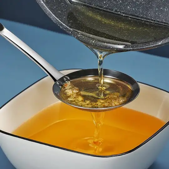 Filtro Scoop Cucchiaio Per Schiumatoio Grasso In Acciaio Inossidabile Colino A Rete Fine Colino Per Alimenti Con Manico Filtro Per Schiumatoio Per Oli