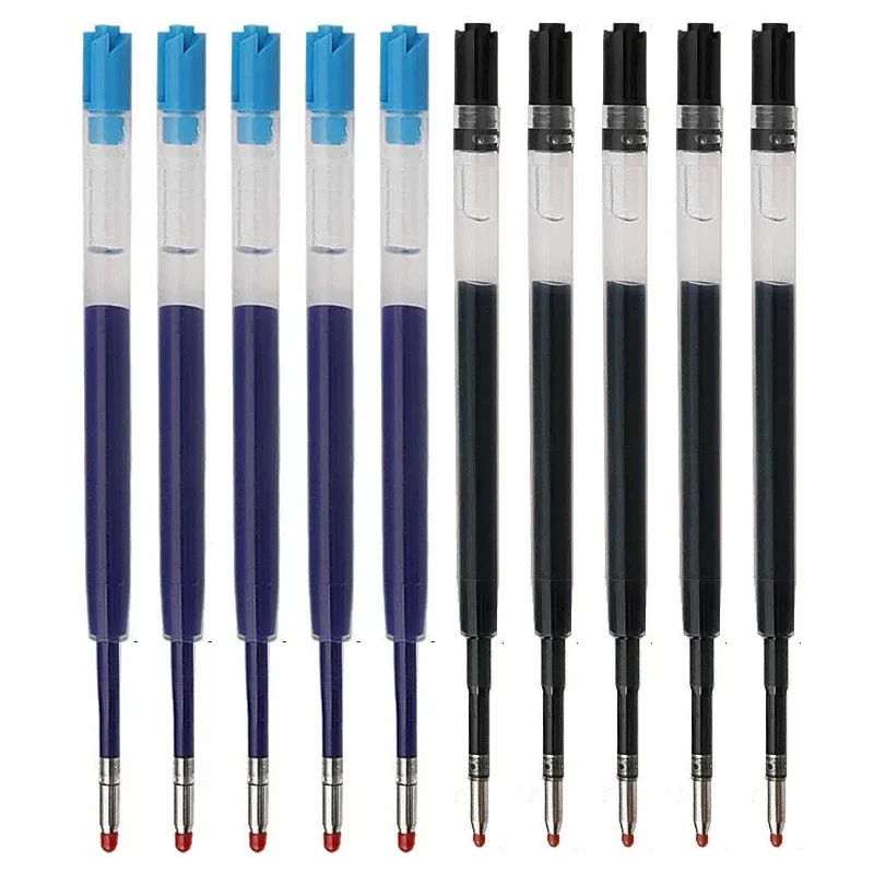 50/10/5 PCS 파커 펜용 볼펜 리필 중간 포인트 L:10cm 검정 잉크 막대 리필 학교 사무용품 문구류