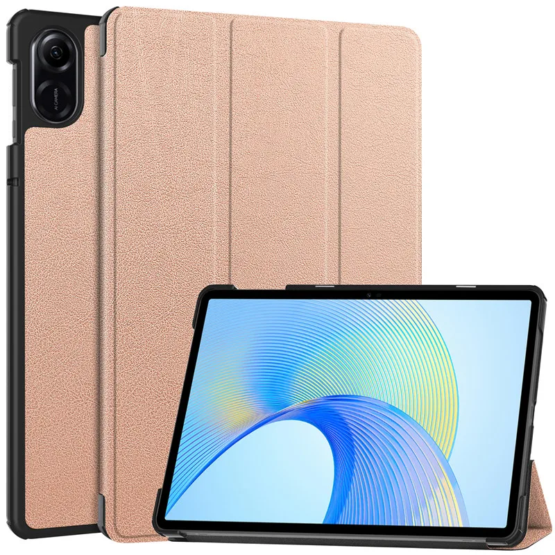 Cute Unicorn Cat Foldable Leather Tablet Case for Kids, Compatible with 11.5 Inch Tablets