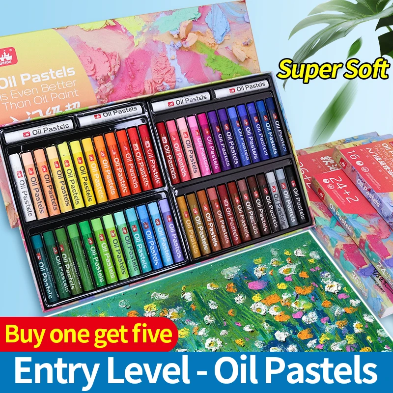 

Kuelox 24/36/48Colros Morandi Makaron Beginner Art Soft Oil Pastel Drawing Graffiti Student Oil Pastel Painting Art Supplies