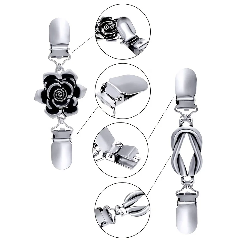 1PC Cardigan Clip Classic Multi Styles For Sweater Shawl Shirt Decor Suitable For Official Attire