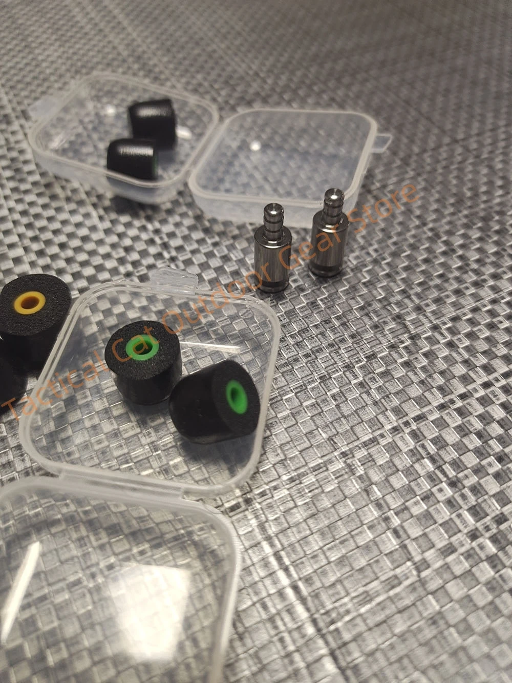 Noise-Isolating Earplugs Titanium + 3 Pairs of Memory Foam Plugs