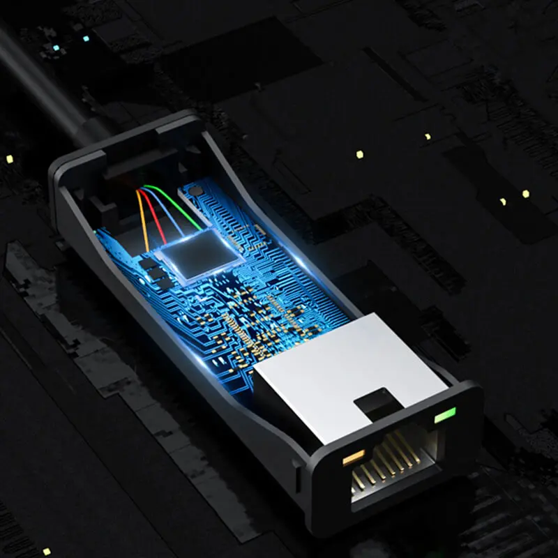 Usb tipo c para Gigabit Placa de Rede Porta Cabo de Rede Adaptador Usb c para Rj45 Driveless Plug Play para Laptops Comprimidos - Imagem 4