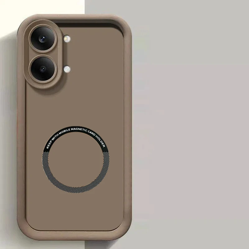 Enhanced Soft TPU Magnetic Candy Color Silicone Phone Case Cover