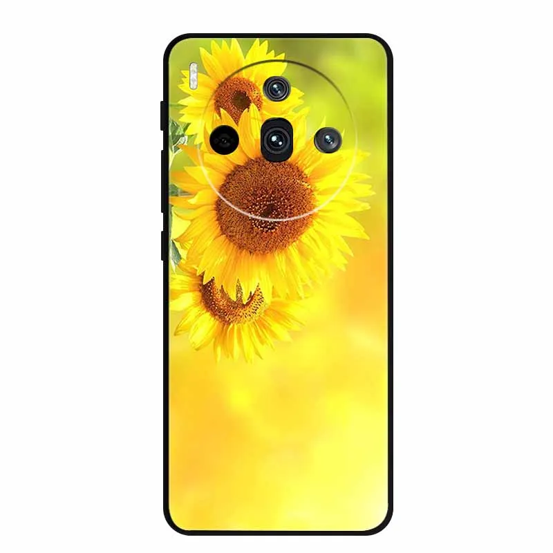 Sleek Black Silicone Fashion Phone Case – 6.78 Soft Back Cover