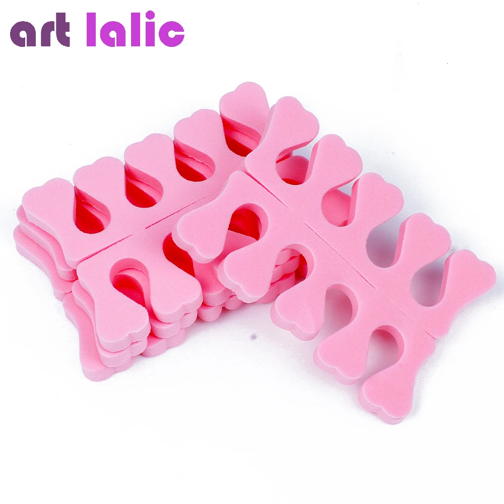 Toe Separators EVA Foam Toe Separator Soft Nail Tools Finger Feet Care Braces & Supports Manicure Accessories 20Pcs