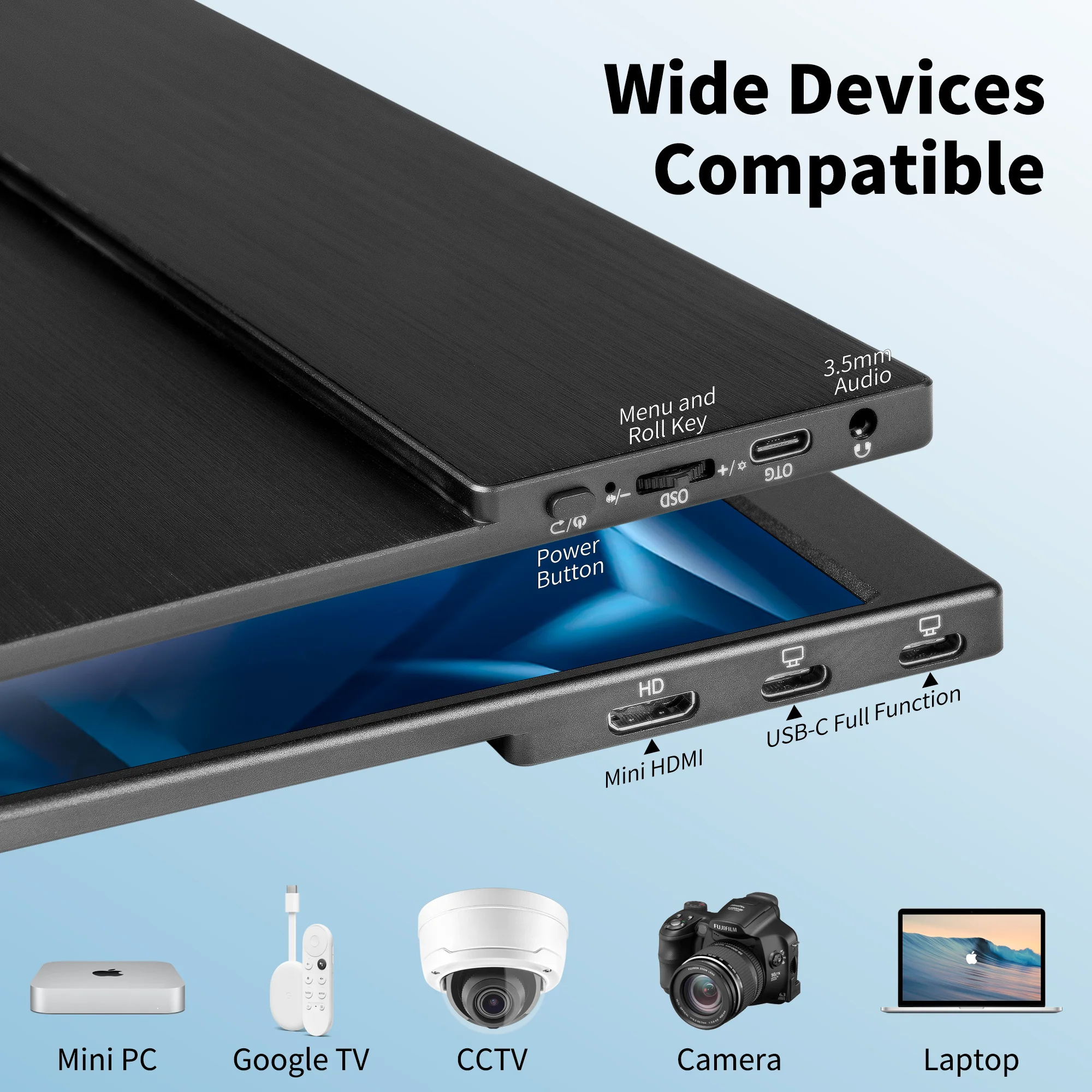 MSDONG 100% RGB HDR ÷  IPS Ʈ ޴ Xbox PS5 ġ, 13.3 ġ , 2K ޴ , 13.3 ġ Ȯ ȭ