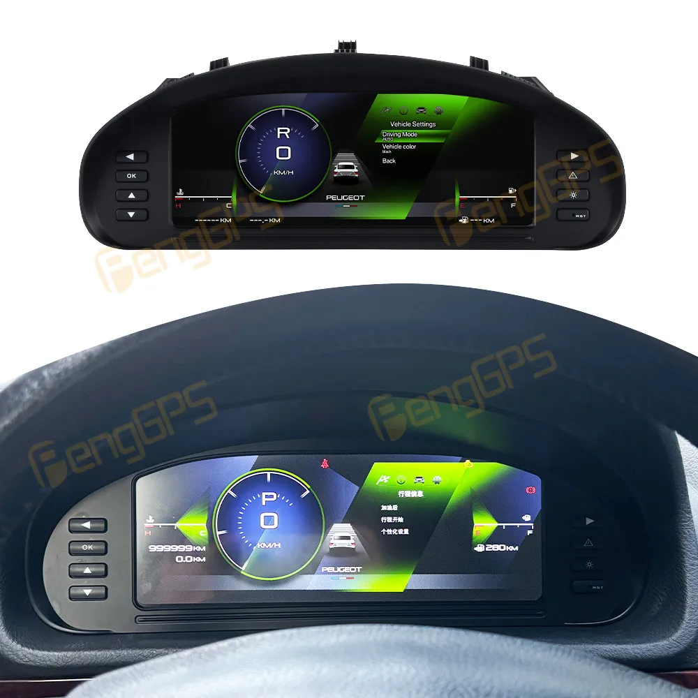 Panel de Instrumentos Digital LCD para Peugeot 407 2004-2010, Tablero de Instrumentos, Velocímetro Multifuncional 1