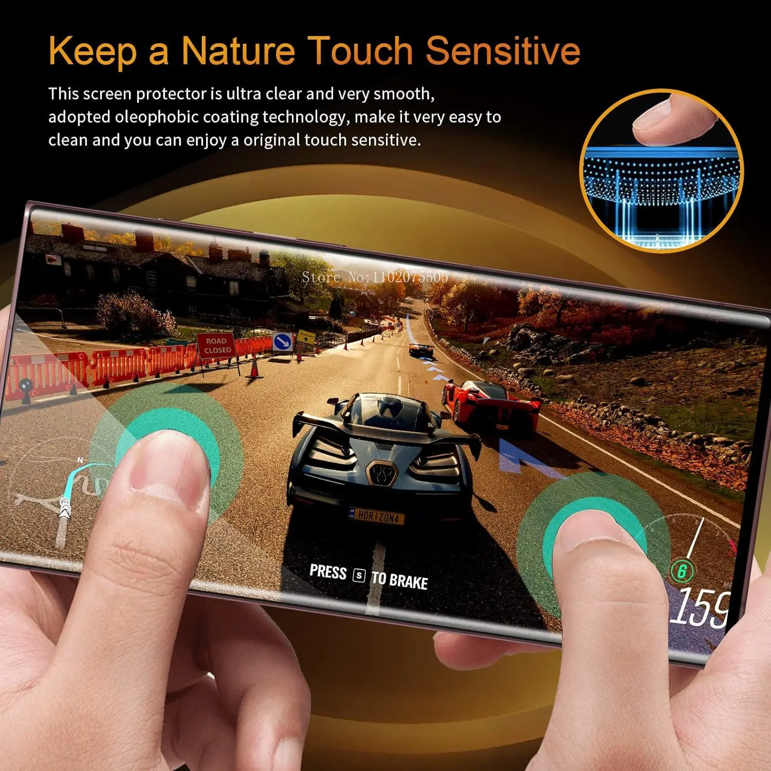 Premium 9D Curved Tempered Glass Screen Protector - Pack of 2