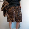 Summer Retro Large Size Leopard Printed Shorts Men's Handsome Loose Casual High Street Five-point Beach Pants Male Sportswear 4