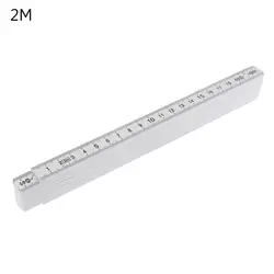 Folding Ruler Measuring Stick with Locking Joints - Woodworking Tool (2m)
