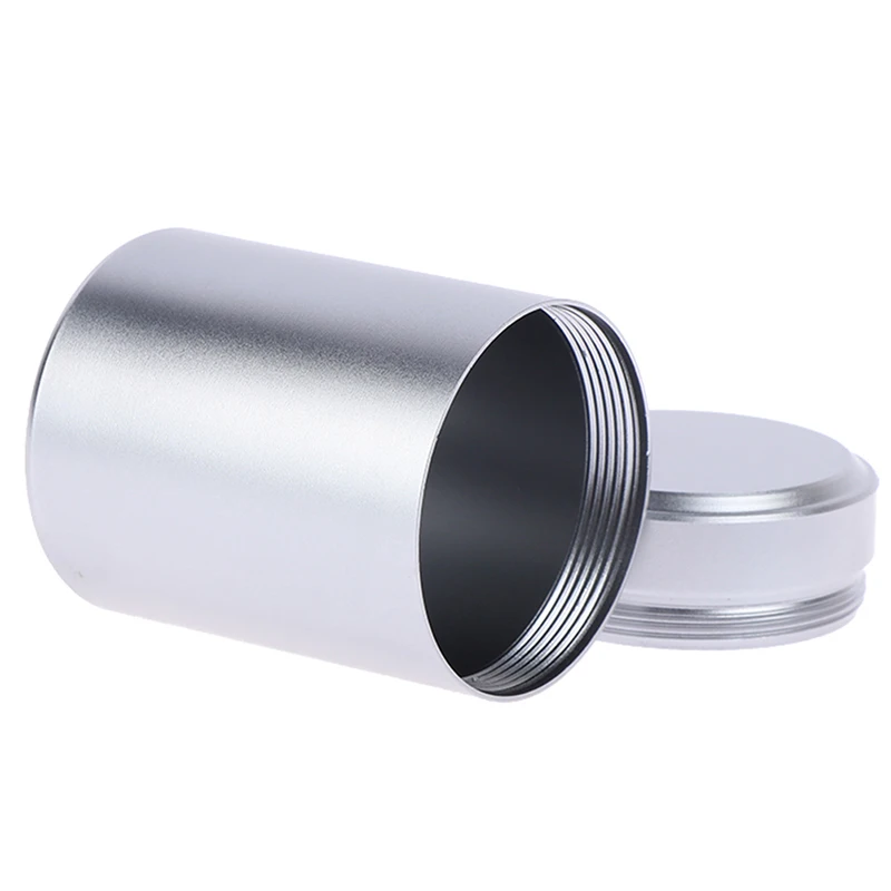 1x Airtight Container Aluminum Herb Stash Metal Sealed Can Tea Jar