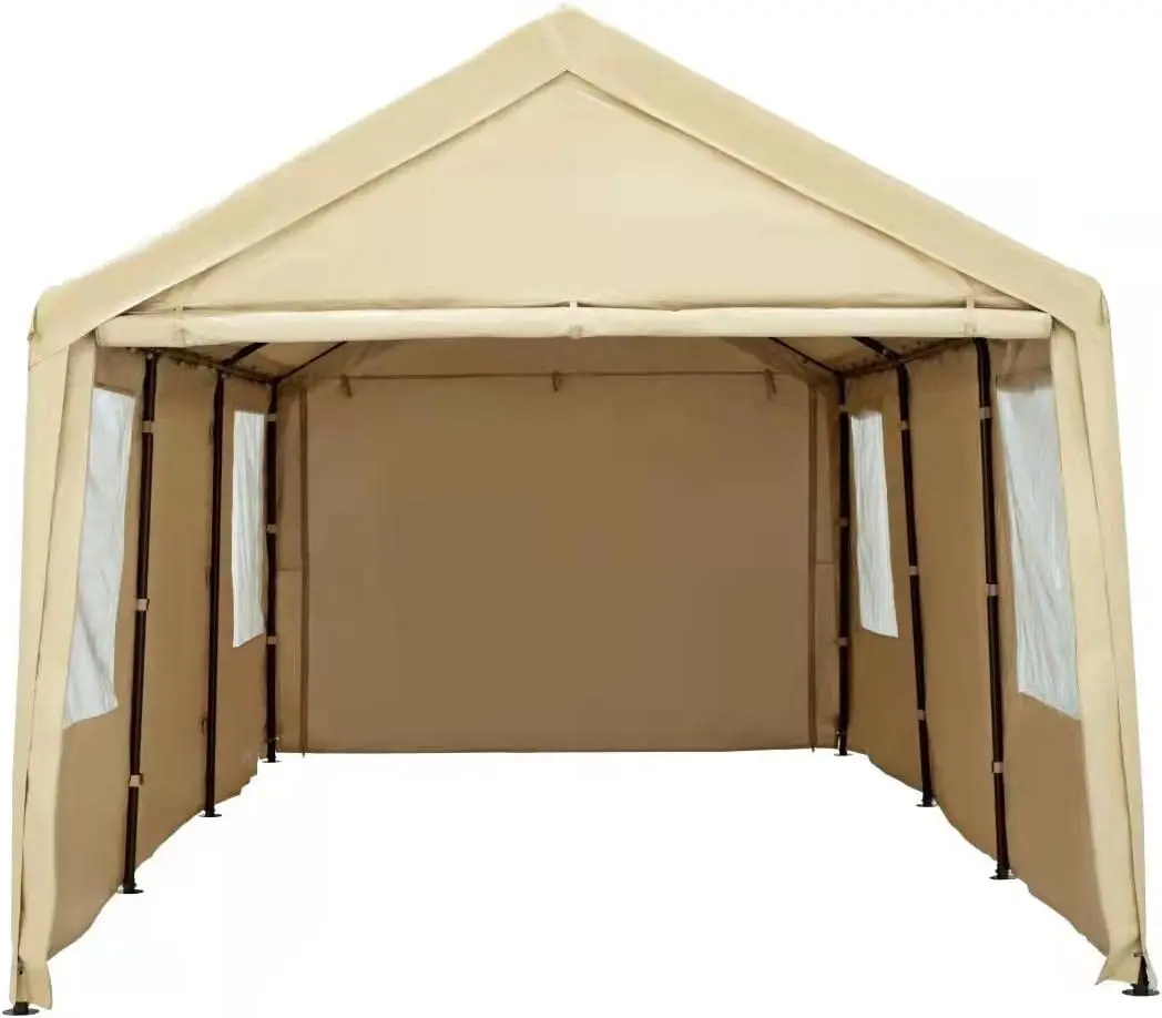 Description Picture 2 of itemCarport Canopy Heavy Duty Car Tent with Removable Sidewalls & Doors, Portable Car Port Garage Shelter for Boat, Party, Outdoor