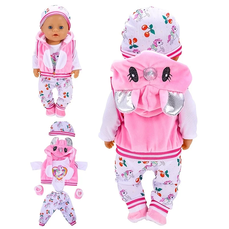 Cute Baby Doll in Colorful Outfit with Cap