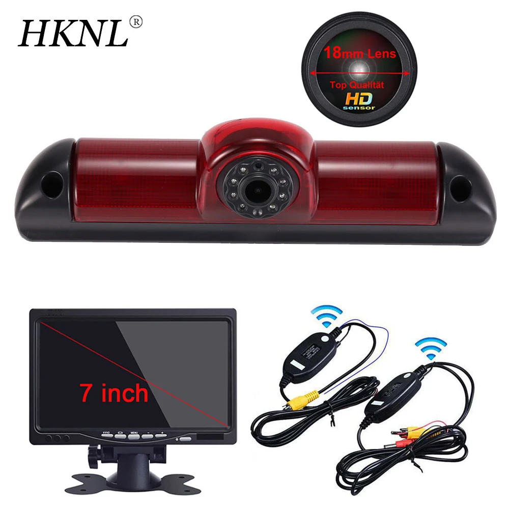 

HKNL HD Car Camera Backup+7"Monitor+2.4GHZ Wireless For Fiat Ducato Carado X250 251 Citroen Jumper Peugeot Boxer Dodge 2006 Van