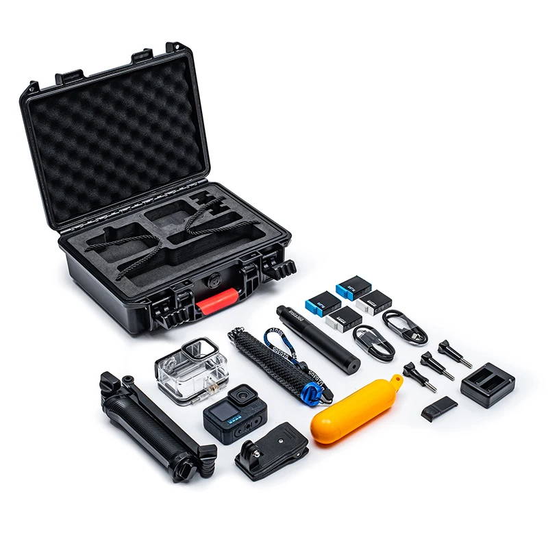 For Gopro Hero 12 11 10 9 Carrying Case 2 Layers Storage Case Hard Shell Waterproof Box Camera Accessories Portable Suitcase