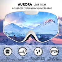 MAXJULI Ski Goggles,OTG Anti-Fog Winter Sport Snowboard Skate Snowmoblie Double Layer Spherical Lens Snow Goggles Men Women M4 2