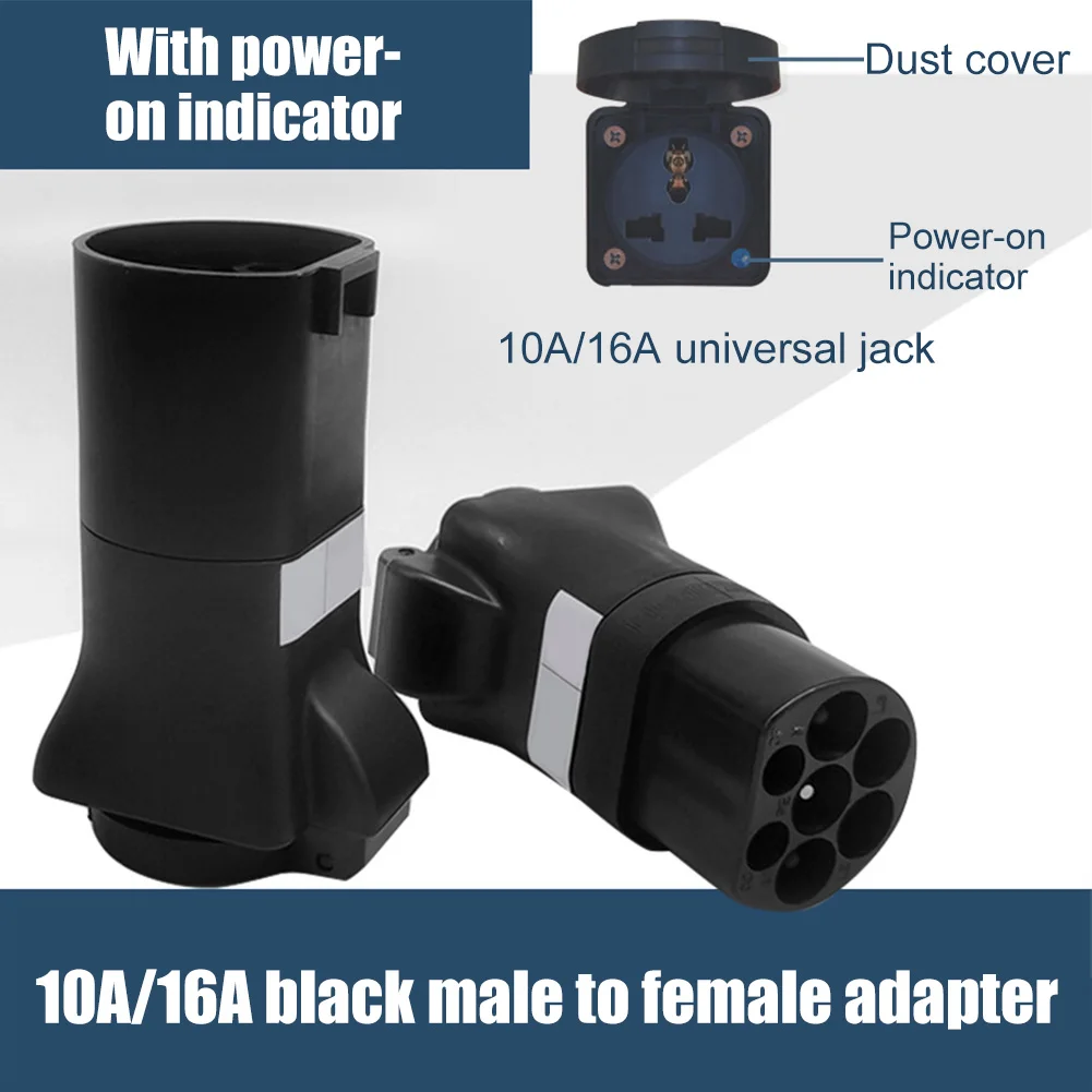 NEWEVChargerPlug10A16AMaleFemaleChargerACChargingStation