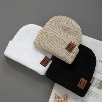 1/2/3 Pcs Knitted winter baby Hats for kids Keep Newborn Infant Beanies for Boys Girls  baby accessories newborn 1