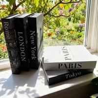 Модные поддельные книги Украшение Домашний клуб Гостиничный номер Дизайнерские книги Журнальный столик Книги Коробка Моделирование Опора Книги Настольные украшения — изображение 3