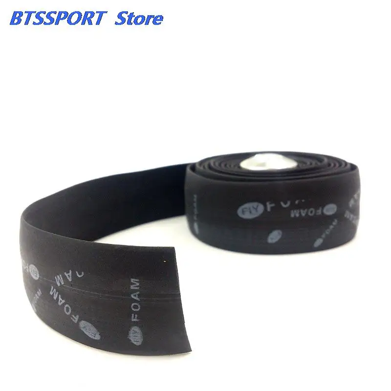 Road Bike Bicycle Handlebar Tape Cycling Handle Belt Cork Wrap With Bar Plugs Black Anti-Vibration Wrap