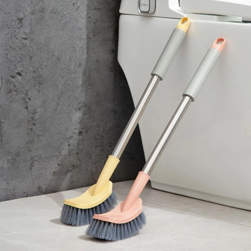 Description Picture 6 of itemNew Bathroom Toilet Bowl Brush with Plastic Long Antislip Handle Curved Cleaner Wall Hanging Scrubber Deep Cleaning Tool