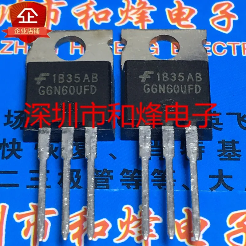 

30pcs original new G6N60UFD SGP6N60UFD TO-220 600V 3A