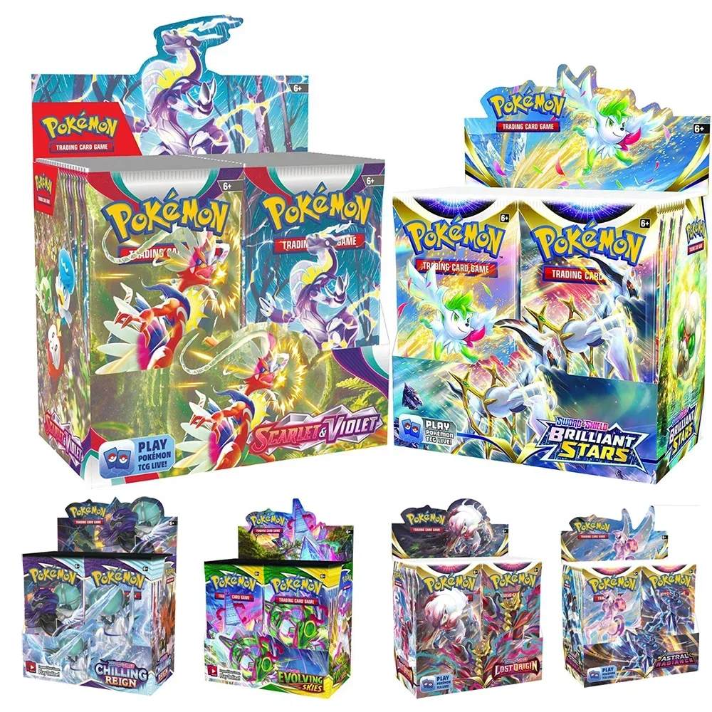 Versione Inglese Pokemon Scarlet & Violet 360Pcs Cards Evolution Booster Gift Game Collection Koraidon Miraidon Battle Toy