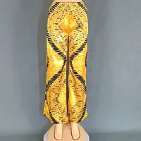 2 Piece Set Women Africa Clothes 2024 Dashiki African Print Outfits Long Tops Pants Suit Plus Size Satin Party Dress for Lady 6