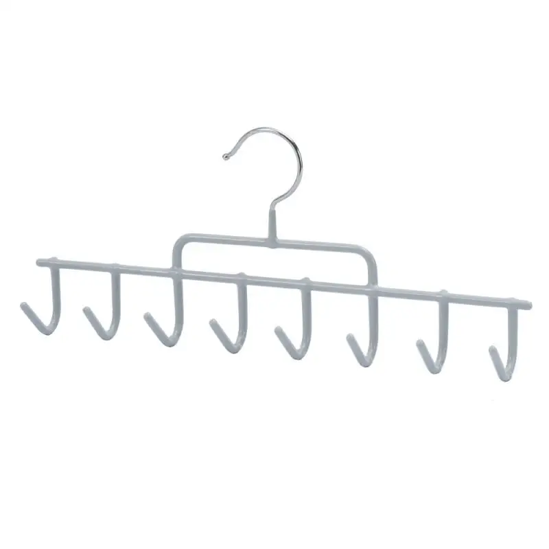 

Scarf Rack Hanger Household Practical Bathroom Hanger Belt Tie Hook Storage Rack Smooth Plating Surface Simple Key Holder Iron