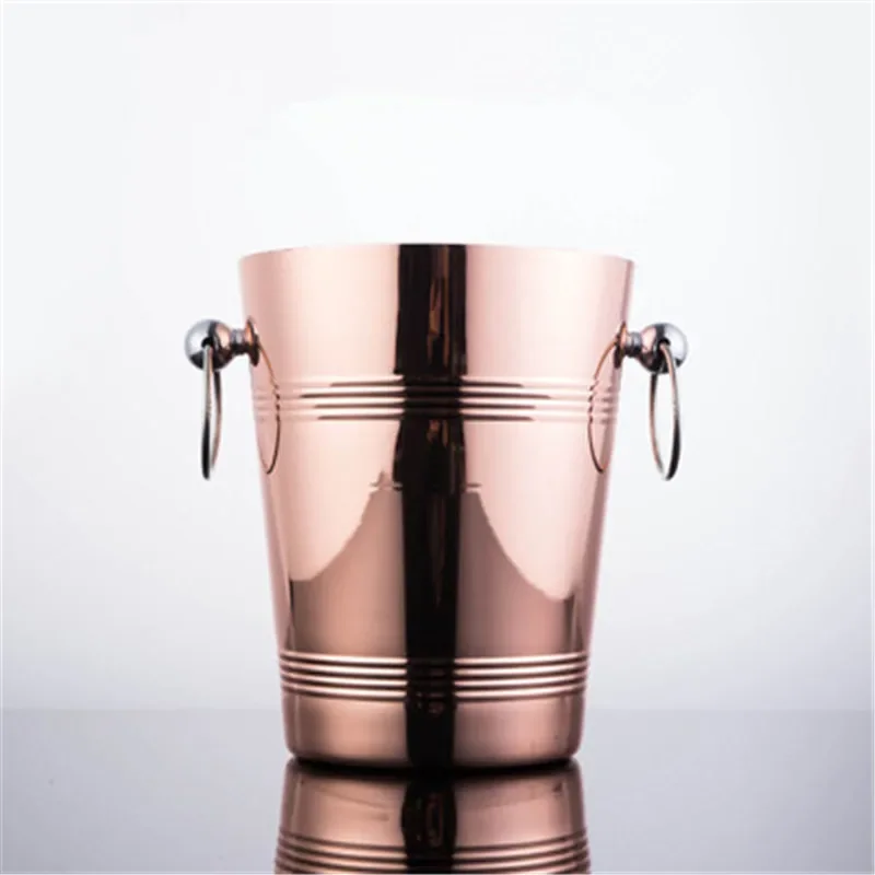 Stainless Steel wine ice Bucket Chiller golden Wine Bottle Cooler Champagne Beer Chiller Ice Barrel Silver Gold whiskey rack
