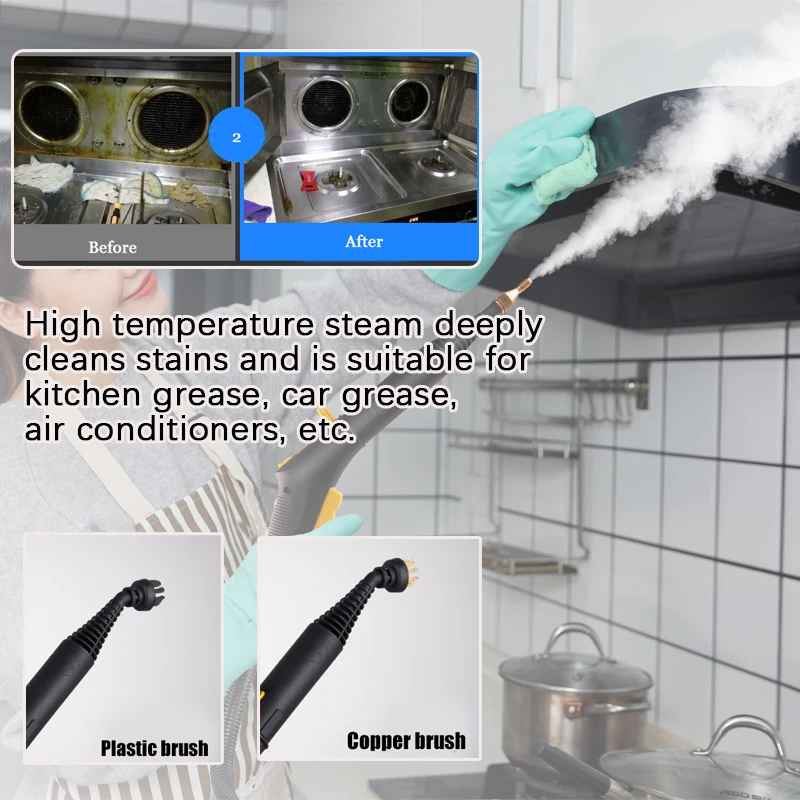 Multifunctional Easy home dry and wet steam hand held kitchen auto car detailing steam cleaner machine 3