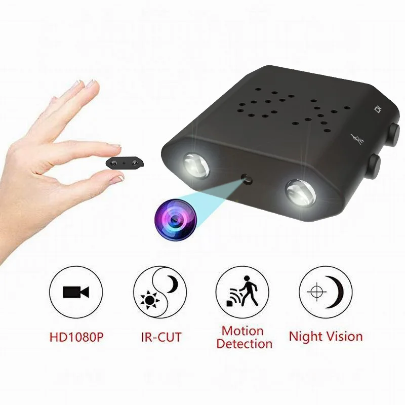 HD 1080P Smalleset DV Mini Camera Voice Video Recorders IR Night Vision Motion Detection Security Surveillance Micro Camcorders