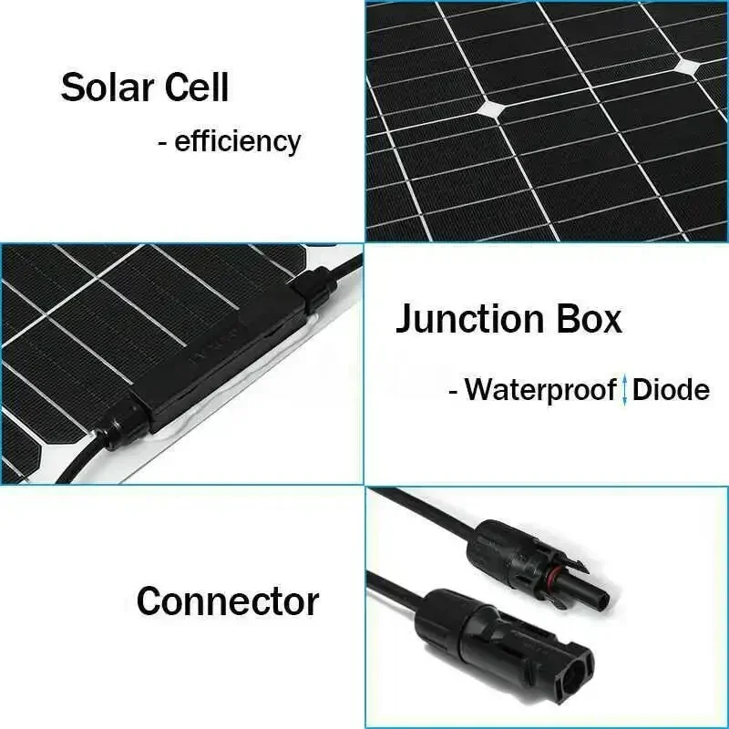 Pannello solare 300W pannello solare flessibile 12V con Controller adatto per telefoni cellulari celle solari per auto e camper all'aperto 12V - Image 5