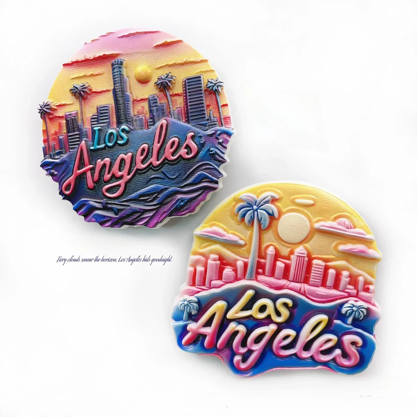 World Scenic Resin Refrigerator Magnet Stickers LA USA Mexico Australia Japan Brazil Canada Travel Souvenirs