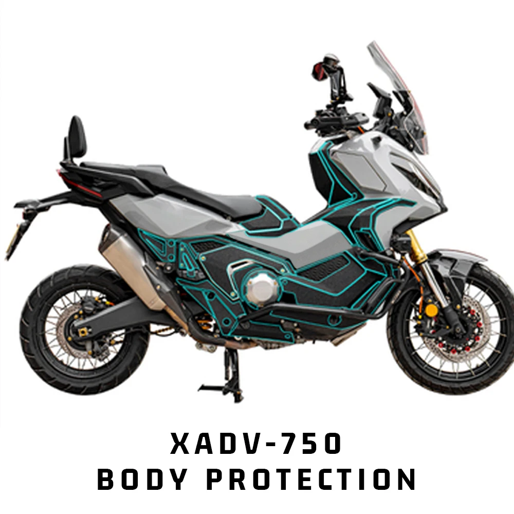 For Honda XADV X-ADV 750 XADV750 2021 2022 Motorcycle Body Thickened Anti Scratch Resistant Skid Rubber Protective Decal Sticker