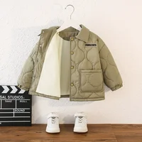 New Kids Padded Cotton Coats Winter Boys Fleece Warm Loose Casual Jackets Autumn Teen Cardigan Outerwear Children Clothing