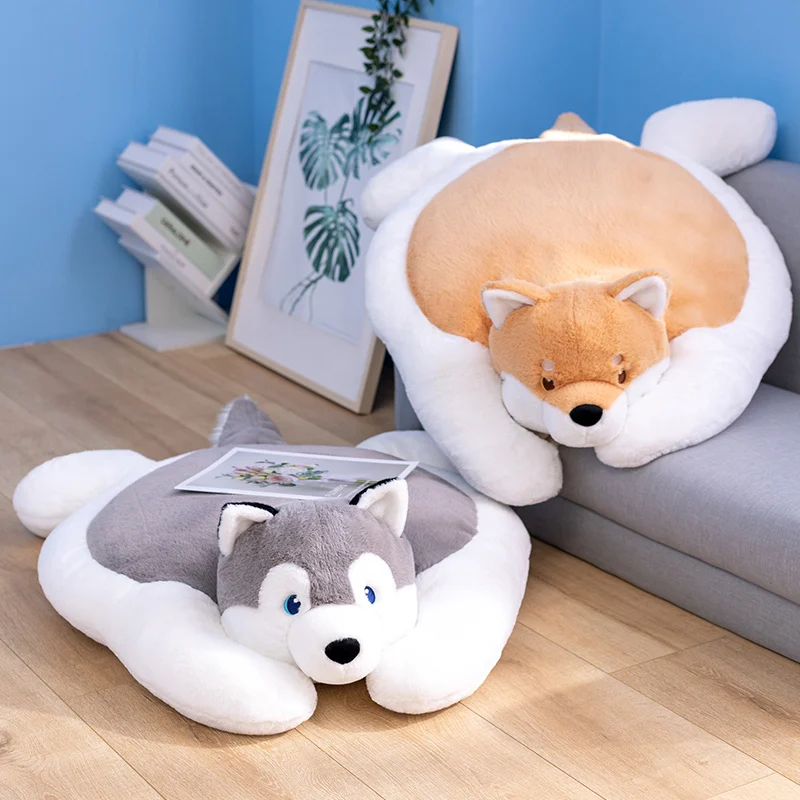 

Giant Teddy Bear Plush Toys Fluffy Sleep Pillow Cute Animal Stuffed Shiba Inu Dog Husky Soft Dolls Floor Mat Kids Birthday Gift